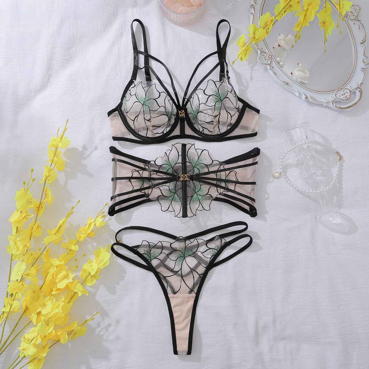 Sexy Sheer Lace Mesh Sculpting Set