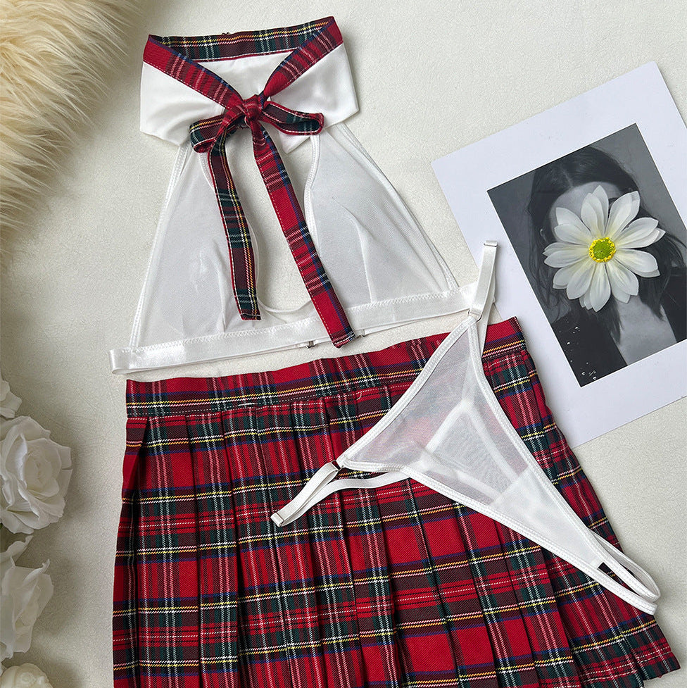 Cute Naughty Schoolgirl Mesh Outfit